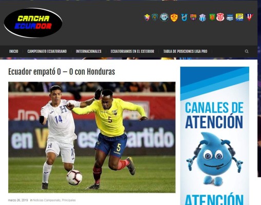 ¡Críticas Lo que dicen los medios internacionales tras el empate de Honduras y Ecuador