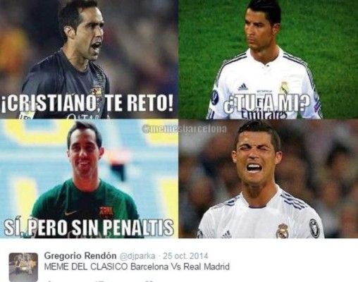 Los mejores memes históricos del clásico Barcelona-Real Madrid