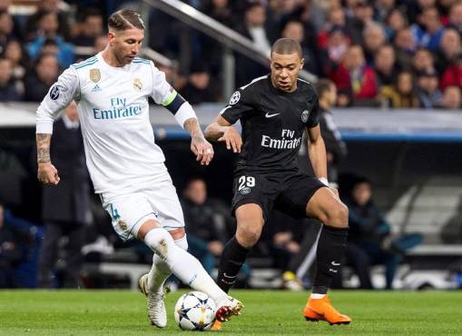 Sergio Ramos enfrentó al PSG con Real Madrid en octavos de final en 2018.