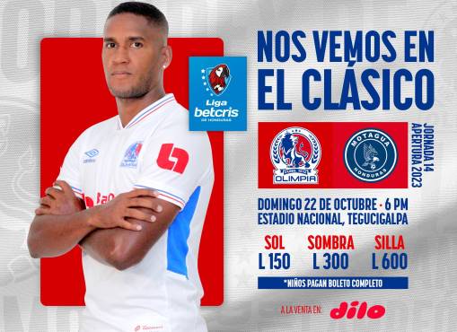 Olimpia anunció los precios para el clásico ante Motagua el próximo domingo.