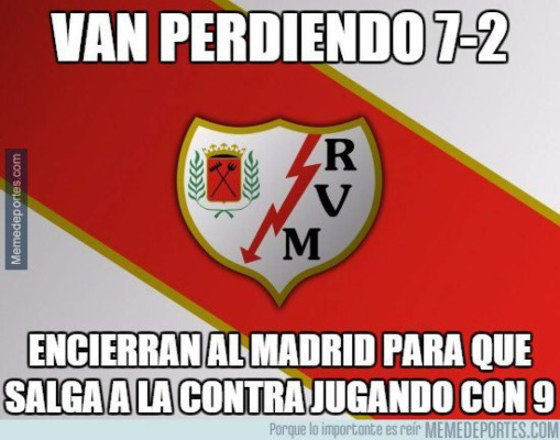 MEMES: No perdonan al Real Madrid tras golear al Rayo Vallecano