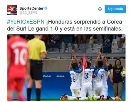 Prensa internacional: Hazaña de Honduras en los Juegos Olímpicos de Río