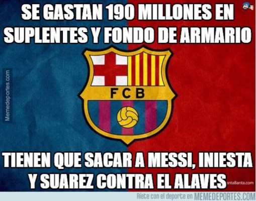 Los mejores memes que dejó la derrota del Barcelona ante el Alavés en el Camp Nou