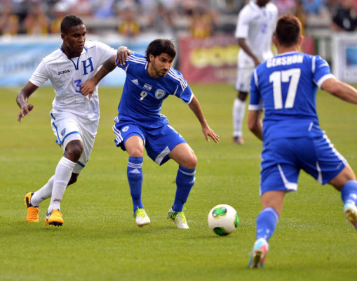 Honduras pierde 2-0 ante Israel en el estadio Citi Field de New York.