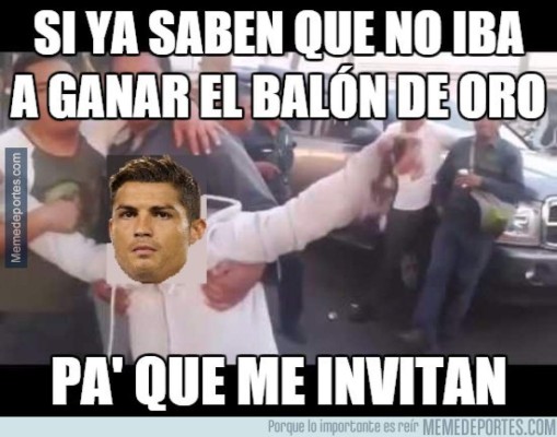 Cristiano Ronaldo víctima de bullying tras perder el Balón de Oro