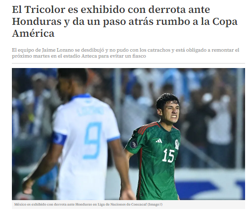 “México es exhibido”, “Papelón” y “Fue un paseo”: prensa azteca amanece frustrada por el gran triunfo de Honduras