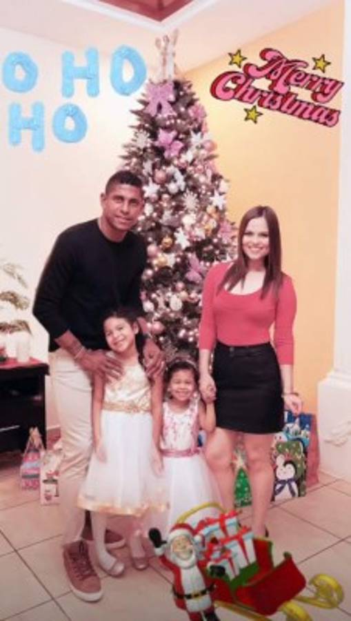 ¡En familia! Así recibieron la navidad los futbolistas hondureños