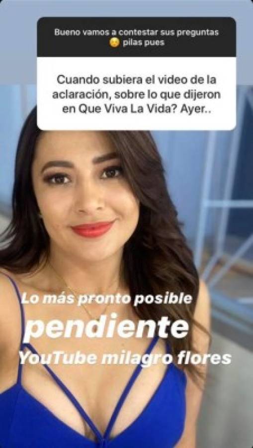 Milagro Flores y su reacción al ser vinculada en trío amoroso con ex esposo de Carolina Lanza