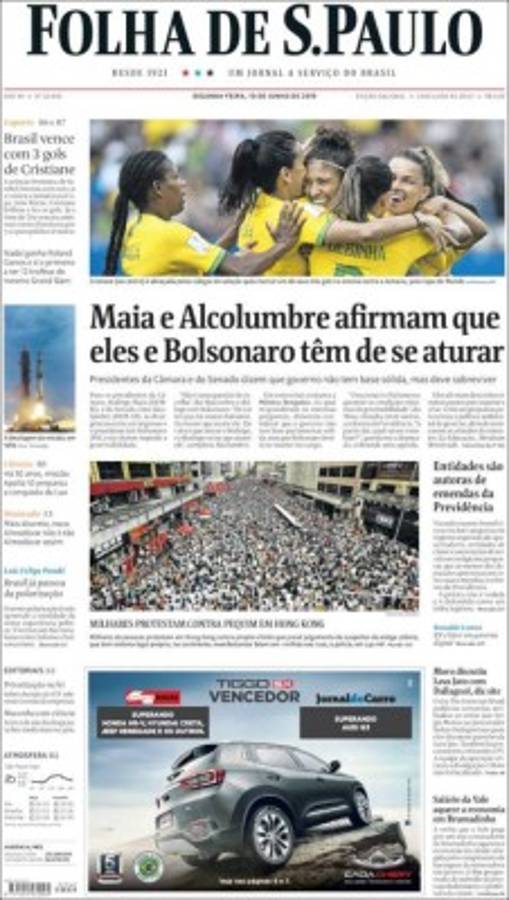Las portadas de Brasil sobre la goleada a Honduras: 'Masacre'