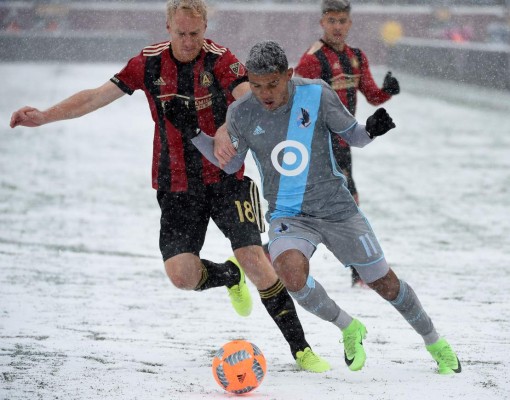 Las fotografías más sorprendentes del Atlanta-Minnesota bajo la nieve en la MLS