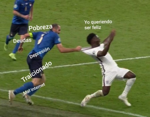 Italia campeón de la Eurocopa y los memes hacen pedazos a Inglaterra y Saka por su jugada con Chiellini