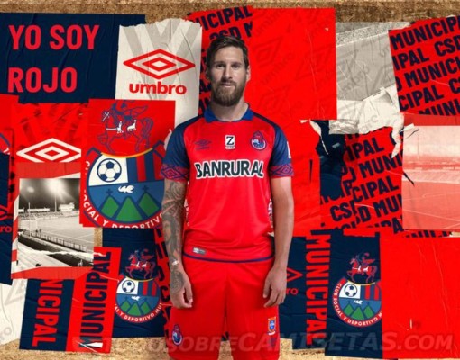 Con cuatro de Honduras: A Messi le ponen camisetas de otros clubes tras decir que no sigue en Barcelona