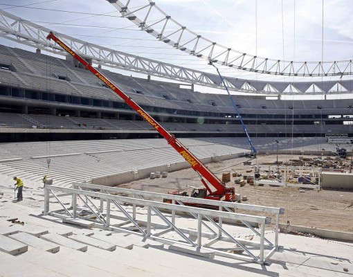 Así luce el nuevo estadio del Atlético de Madrid que está en construcción