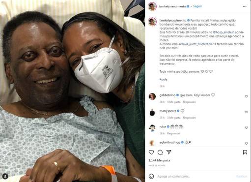 Hija de Pelé desvela el tiempo de recuperación del lengendario futbolista: ¿cuándo saldrá del hospital por tratar su tumor?