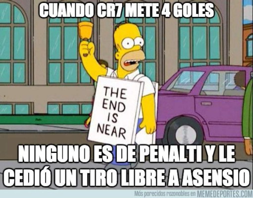 Cristiano Ronaldo, protagonista de los mejores memes que dejó el fin de semana