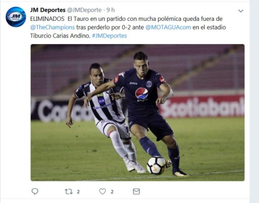 Prensa panameña: Tauro queda eliminado 'con polémica' y culpa al árbitro Walter López