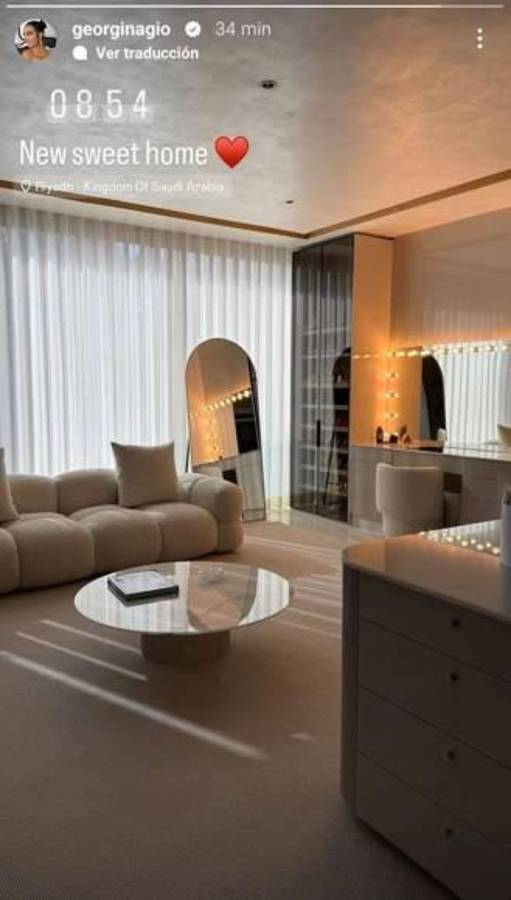 Georgina Rodríguez deslumbra de nuevo y cómo es su lujosa casa en la que vive con Cristiano en Arabia Saudita