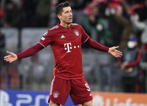 Lewandowski marcó hattrick y se puso líder: Así está la tabla de goleadores de la Champions League 2022