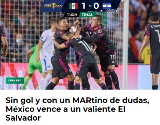 'Un equipo infame y no espantan a nadie': prensa y periodistas mexicanos arrementen tras el sufrido triunfo contra El Salvador &nbsp;&nbsp;