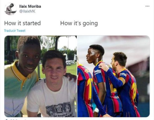 ¿Quién es Ilaix Moriba, el peluquero que pasó de tomarse fotos con Messi a jugar en el Barcelona?&nbsp;&nbsp;