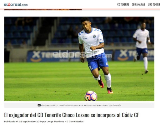 ¡Choco Lozano al Cádiz! Esto dicen los medios españoles de su traspaso