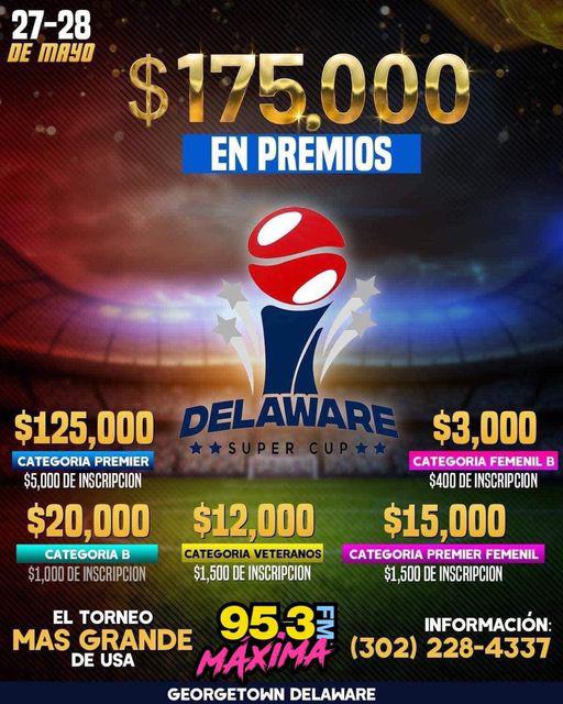 Las categorías y premios de la Delaware Super Cup 2023. Promete ser una verdadera fiesta.