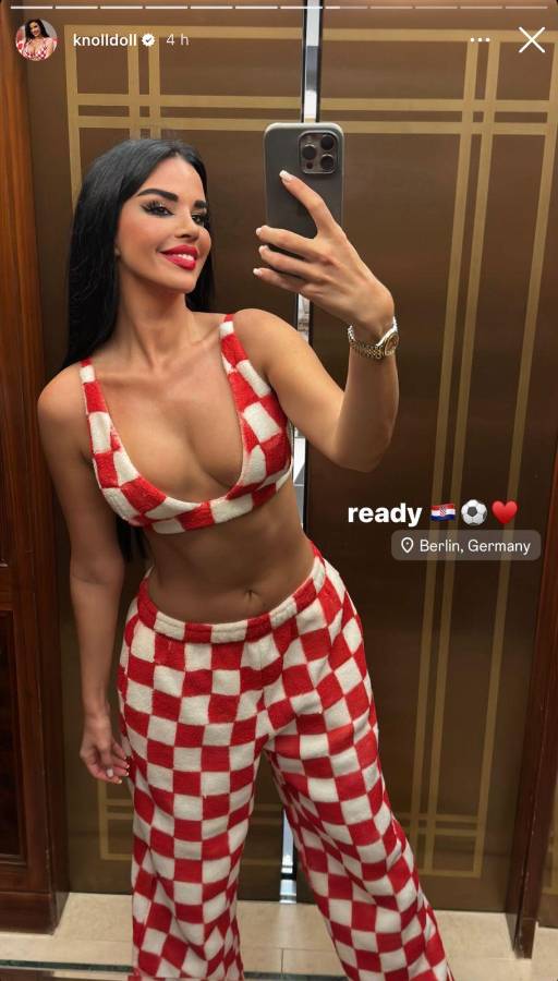 Ivana Knoll luce nuevo atuendo y ‘conquista’ la Eurocopa con su hermoso físico: ¿Traicionó a Croacia?
