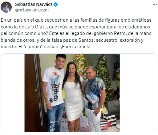 Secuestran a los padres del futbolista colombiano Luis Díaz: revelan cómo los interceptaron, disparos y así va el rescate