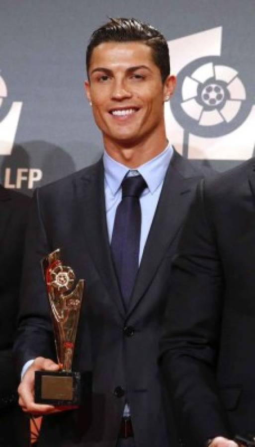 Cristiano se lleva tres premios en Gala de la Liga de España