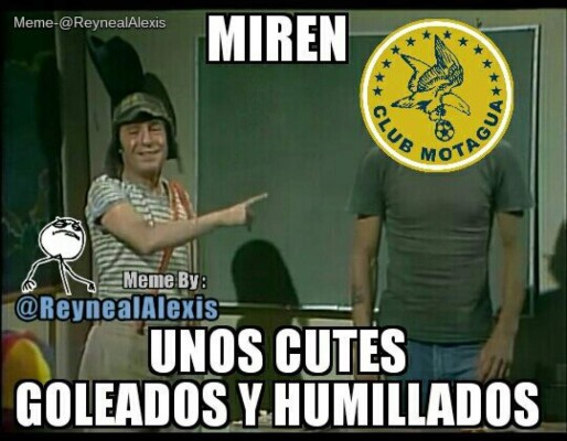 ¡Tremendo bullying! Motagua, arrasa con memes tras ser humillado por Juticalpa