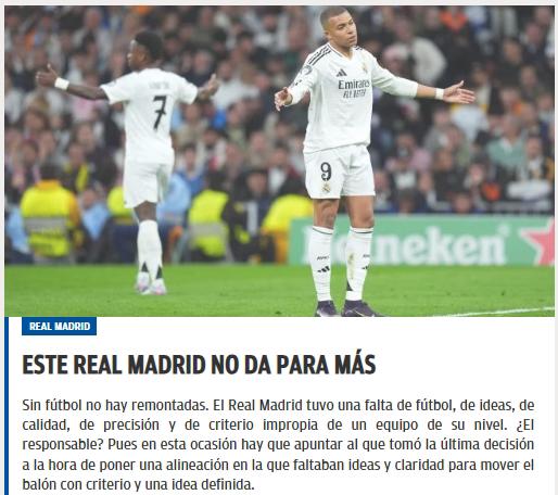 Prensa catalana se divierte por la caída del Real Madrid en Champions: Hasta pronto; desnudaron sus vergüenzas