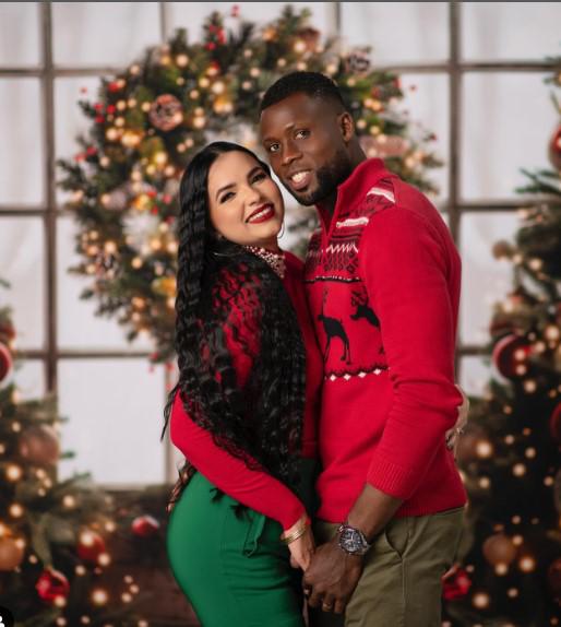 Yustin Arboleda junto a su esposa Paula Vivas.