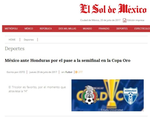 Lo que dice la prensa de México sobre juego ante Honduras: 'Matar o morir'