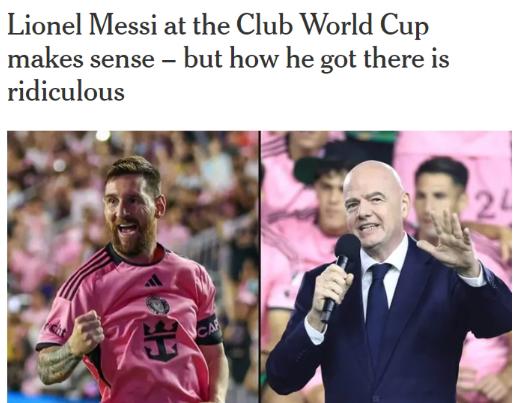Tne New York Times lanzó una durísima crítica por la presencia del Inter Miami en el Mundial de Clubes 2025.