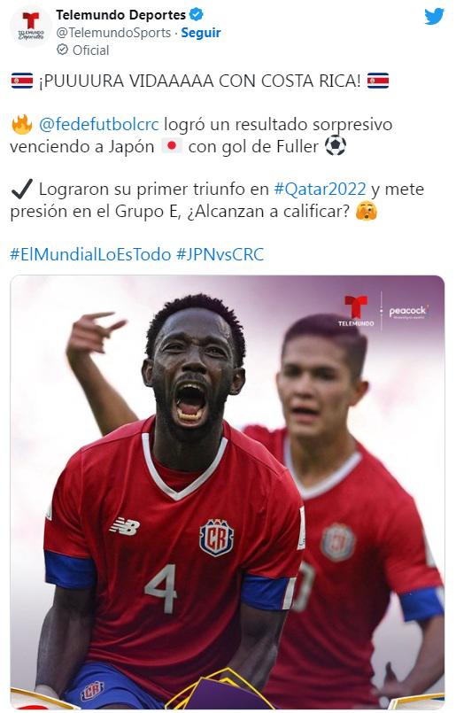 “Somos la leche de Concacaf”: La reacción de David Faitelson y la prensa tica tras el triunfo de Costa Rica ante Japón en Qatar 2022