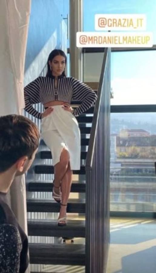 Georgina Rodríguez deslumbra en una elegante sesión de fotos para la revista italiana Grazia