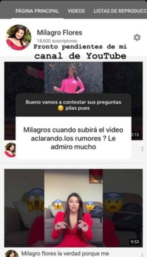 Milagro Flores y su reacción al ser vinculada en trío amoroso con ex esposo de Carolina Lanza