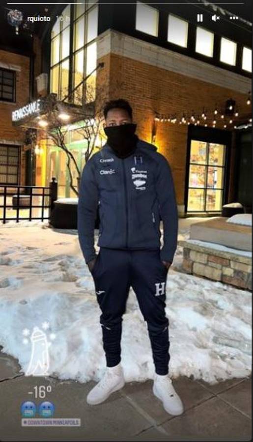 Seleccionados de Honduras asombrados con el intenso frío en Minnesota a horas del juego ante EEUU: “Que sea tu voluntad, mi Dios”