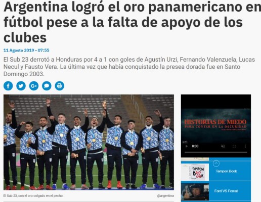 Lo que dicen los medios internacionales tras la medalla de plata de Honduras en Panamericanos