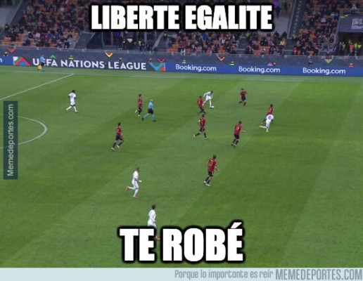 Francia ganó la Liga de Naciones ante España con polémica y los memes hacen pedazos a Mbappé, al Real Madrid y el VAR