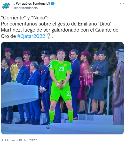 “Tu vulgaridad atenta contra la afición, la FIFA debería quitarte el premio”: explotan críticas contra Dibu Martínez por obscenso gesto