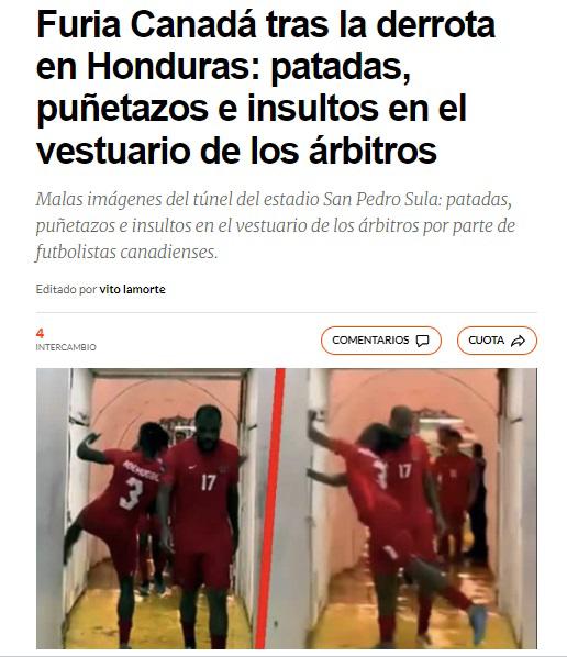 Se quejan del césped y ¿se acabó la dinastía?: Así reaccionó la prensa internacional tras el triunfo de Honduras sobre Canadá