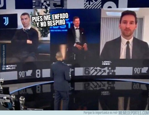 Cristiano Ronaldo y Messi son destrozados con memes tras los premios The Best