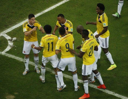 Colombia Rival de Brasil en los cuartos de final