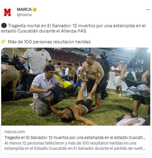 Olimpia y Real Madrid envían mensaje: La dura reacción del mundo tras la tragedia en El Salvador; “Imágenes que marcarán historia”