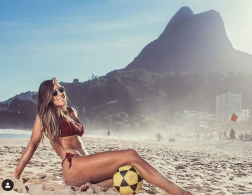 Así es la infartante brasileña que retó a Neymar y le ganó en tenis-fútbol