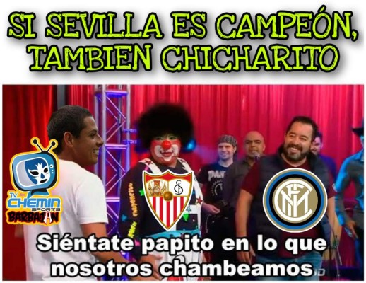 Los memes destrozan al Inter y Chicharito tras el nuevo título de Europa League del Sevilla