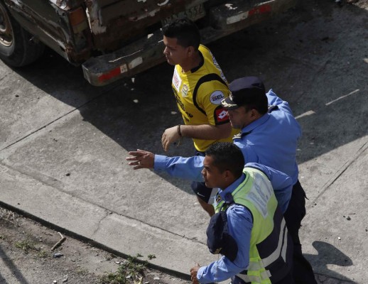 Así se vivió el terror en la guerra de pedradas entre barra de Real España y Marathón