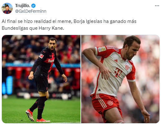 La maldición de Harry Kane: memes lo destruyen tras título del Leverkusen en la Bundesliga