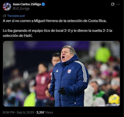 Lejos del Mundial, Cobarde y Gracias Haití: en Costa Rica llenos de cólera piden que lo echen de la selección